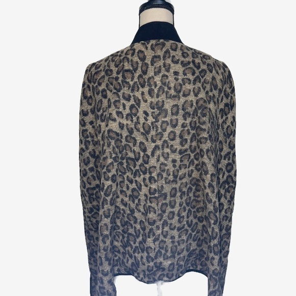 DANCE AND MARVEL LEOPARD PRINT JACKET CAPE NWT size Large - Picture 2 of 7